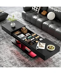 Streamdale Furniture Extendable Coffee Table w/ Hidden Storage