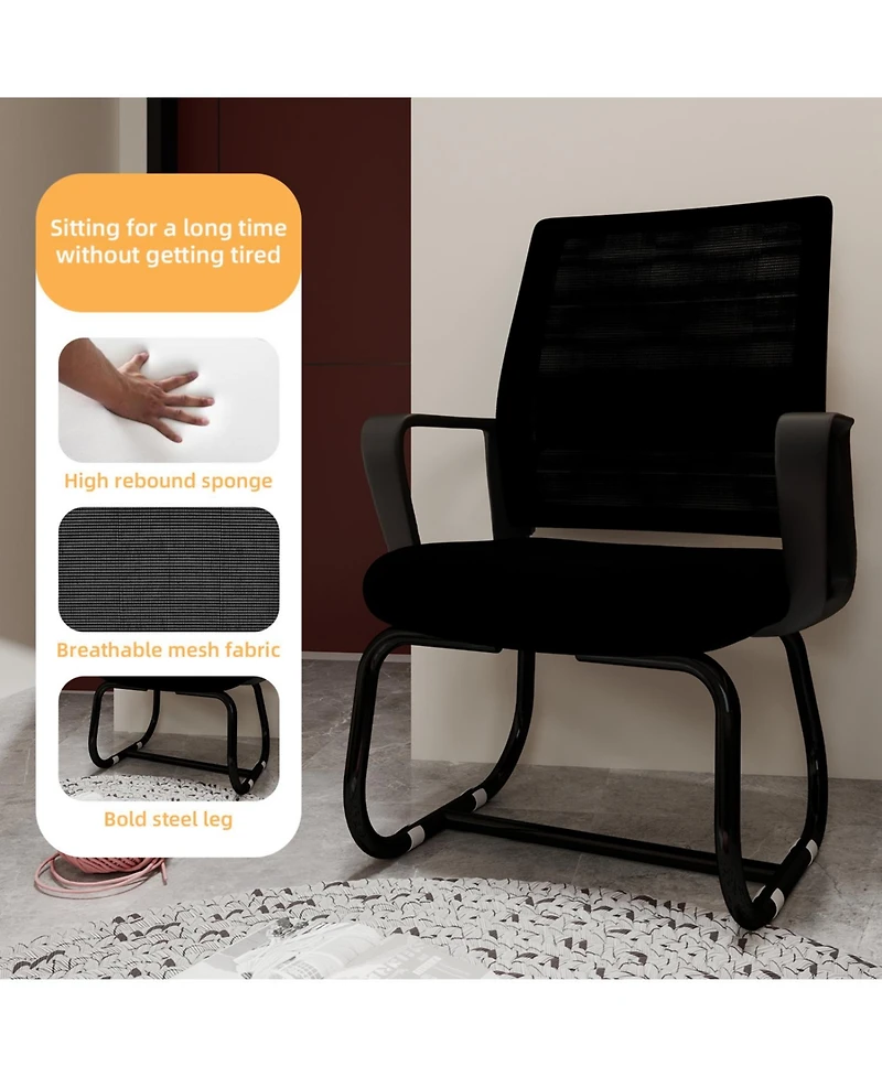 Streamdale Furniture Metal Frame, Soft, Modern Office Chair