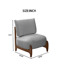 Streamdale Furniture Modern Solid Wood Leisure Chair