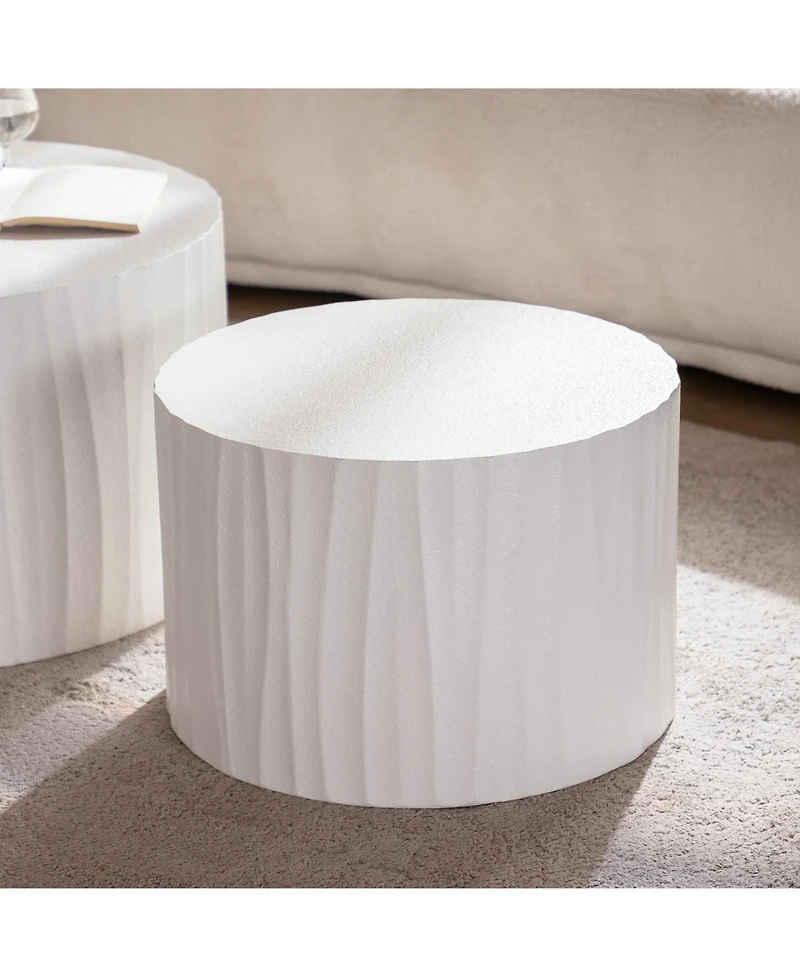 Streamdale Furniture Nesting Coffee Table Set - Round Wood Modern Accent Tables