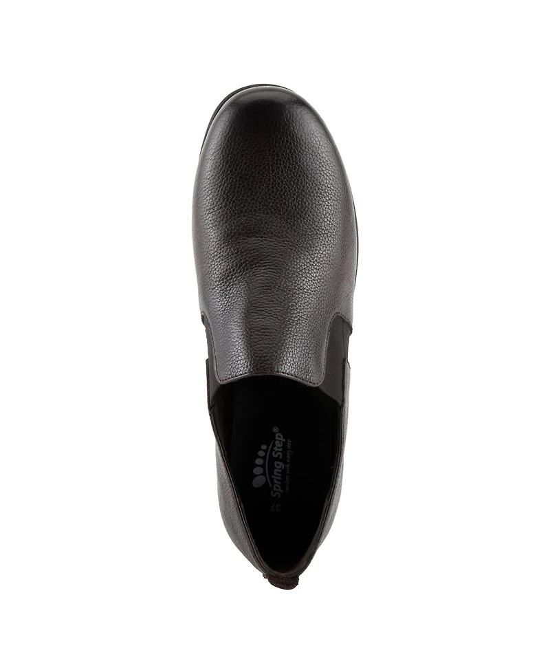 Spring Step Arete Women's Leather Wedge Slip-On Shoe With Supportive Outsole