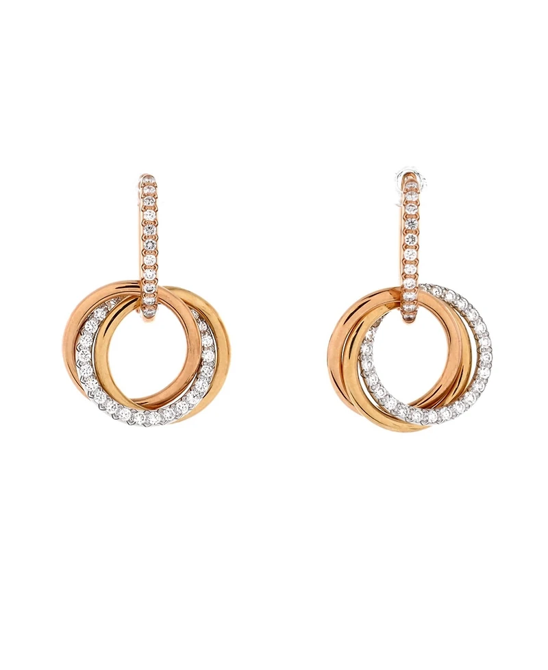 Pre-Owned Cartier Trinity Hoop Dangle Earrings