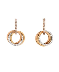 Pre-Owned Cartier Trinity Hoop Dangle Earrings