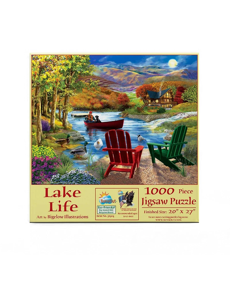 SunsOut Lake Life 1000 piece Jigsaw Puzzle for Adults