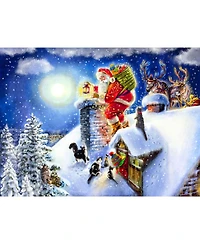 SunsOut Santa on the Roof 1000 piece Jigsaw Puzzle for Adults Christmas