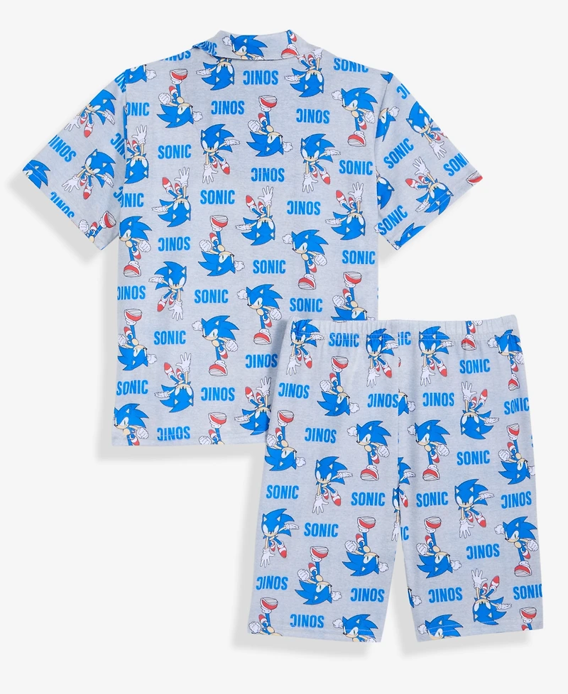 Sonic Boys' 4-10 the Hedgehog Pajamas, 2-Piece Set