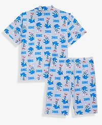 Sonic Boys' 4-10 the Hedgehog Pajamas, 2-Piece Set