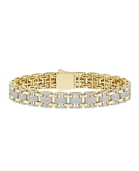 Macy's Men's Diamond Bracelet (2 ct. t.w.) in 10k Yellow Gold