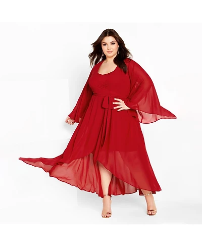 City Chic Plus Fleetwood Maxi Dress
