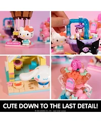 Hamee Sanrio Hello Kitty and Friends Summer Wunderland Mini Cute Water Theme Park Building Block Set Fan Gift, Party Favor, Collectible Toy