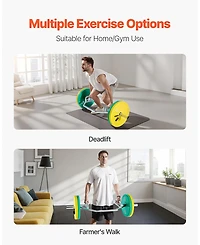 Mecale Trap Bar Hex Bar, 2-Inch Hex Barbell, 500 lb Capacity Strength Training Bar for Deadlifts and Squats