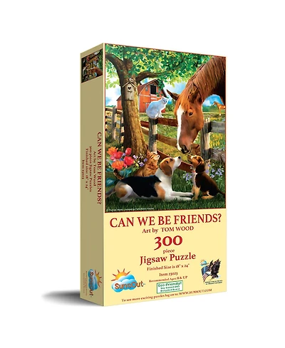 SunsOut Can We Be Friends 300 piece Jigsaw Puzzle for Adults