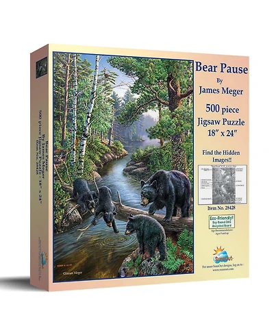 SunsOut Bear Pause 500 piece Jigsaw Puzzle for Adults