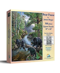 SunsOut Bear Pause 500 piece Jigsaw Puzzle for Adults