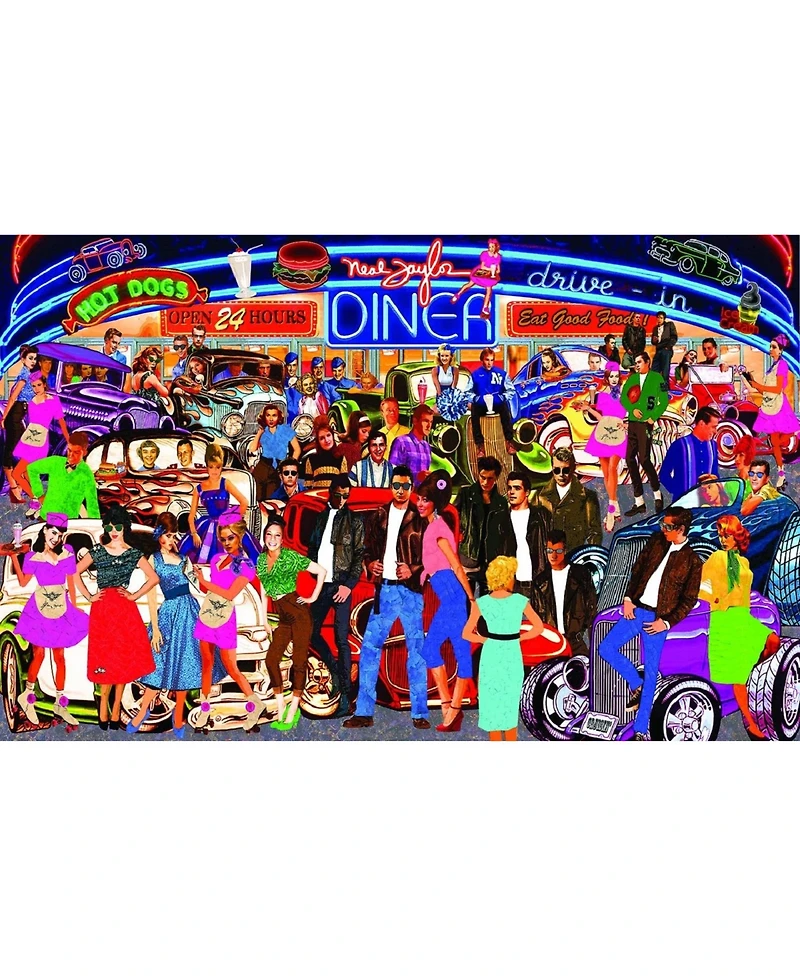 SunsOut Cruisin 550 piece Jigsaw Puzzle for Adults