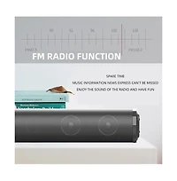 Artudatech 4-Speaker Sound Bar with Wireless Bass, Bluetooth 5.0, Tws & Multiple Inputs