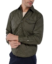 Members Only Men's Quilted Shirt Jacket