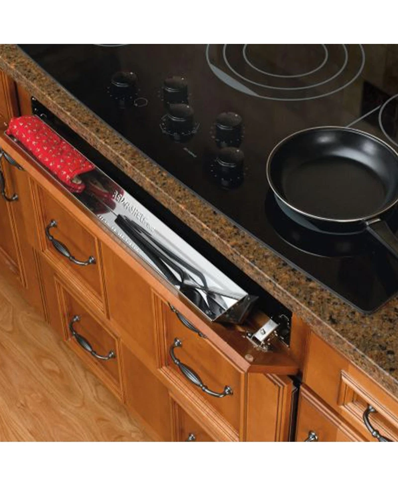 Rev-a-Shelf 22" Tip Out Tray w/ Soft-close for Sink Base Cabinet, 6581-22SS-sc-1