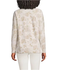 Lands' End Women's Anyweather Fleece Full Zip Print Jacket