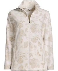 Lands' End Women's Anyweather Fleece Full Zip Print Jacket
