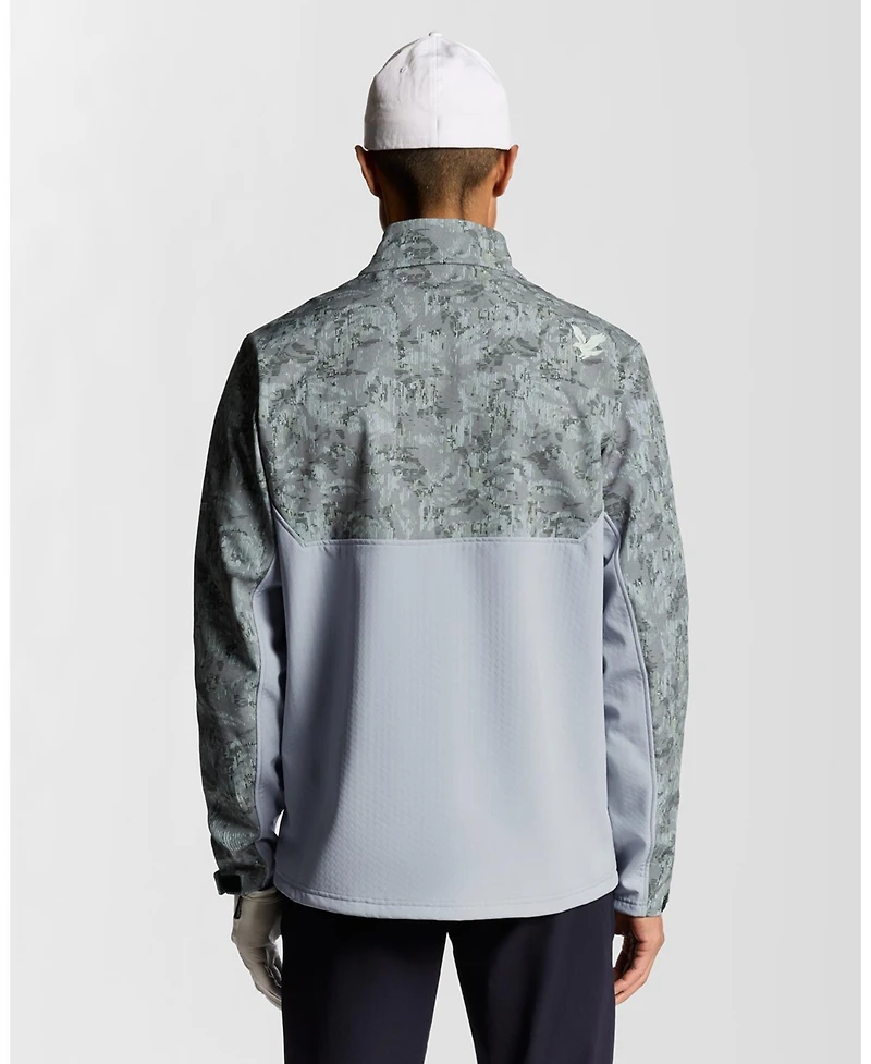 Lyle & Scott Men's Golf Printed Half Zip Windjammer Jacket