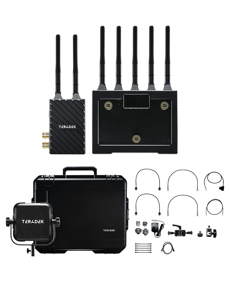 Teradek Bolt 4K Lt 3G-sdi Transmitter and 12G-sdi Receiver Deluxe Kit, 1500' Range, Gold Mount
