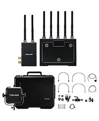 Teradek Bolt 4K Lt 3G-sdi Transmitter and 12G-sdi Receiver Deluxe Kit, 1500' Range, Gold Mount