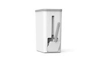 Ninestars Automatic Motion Sensor Slim Trash Can with Hidden Toilet Brush For Bathroom