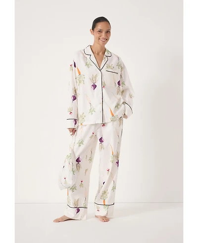 Hush Women's Long Sleeve Brushed Cotton Pyjamas