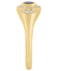 Effy Collection Sapphire (1/5 ct. t.w.) And Diamond (1/10 ct. t.w.) Ring in 14k Yellow Gold
