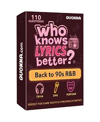 Quokka Who Knows Lyrics Better? 110 Questions – 90s R&B Music Trivia & Singing Game for Parties