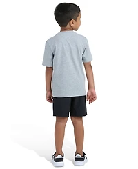 adidas Boys' 2T-7 Graphic T-Shirt and Shorts, 2-Piece Set