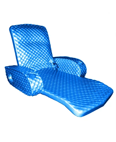 Trc Recreation Super Soft Adjustable Pool Lounger Recliner Float, Bahama Blue