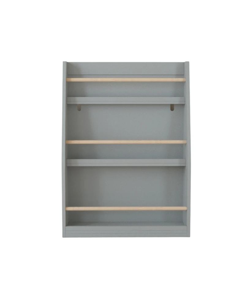 Streamdale Furniture + 3 Tier + Wood (or Mdf if applicable) + Gray Finish + Kids Bookshelf