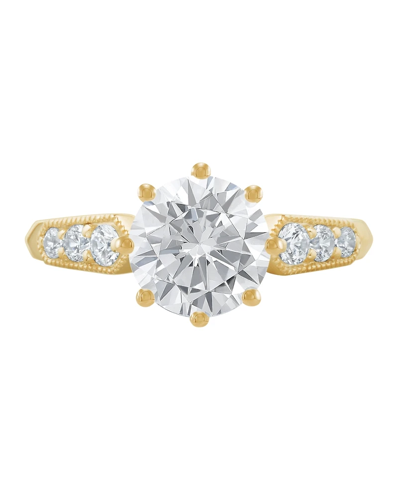 Grown With Love Igi Certified Lab Grown Diamond Engagement Ring (2-1/4 ct. t.w.) in 14k Yellow Gold