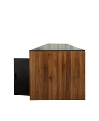 Streamdale Furniture Extendable Dining Table with Outlet & Storage