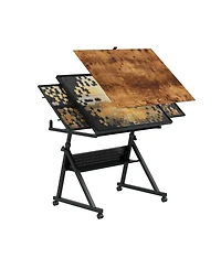 Streamdale Furniture 1500 pieces Jigsaw Puzzle metal Table board for adults gift with 4 trays