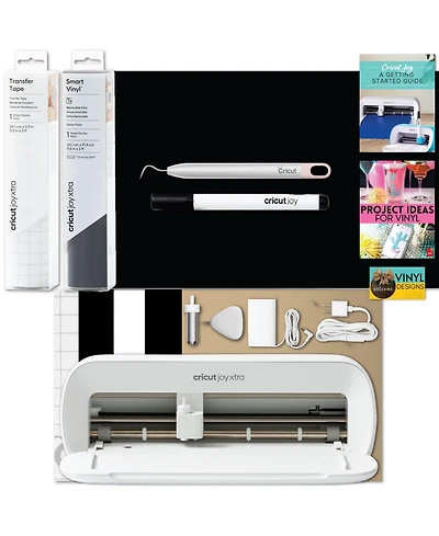 Cricut Joy Xtra with Smart Vinyl, Transfer Tape and Weeding Tool Beginner Bundle