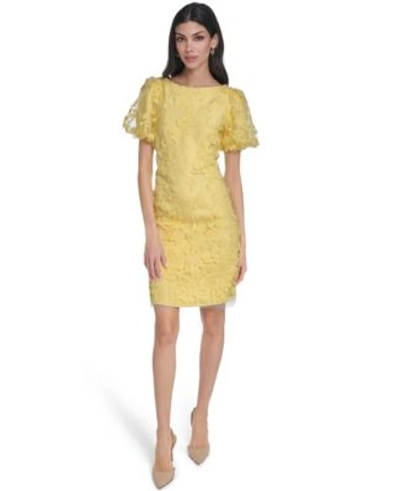 Eliza J Womens Boat Neck Shift Dress