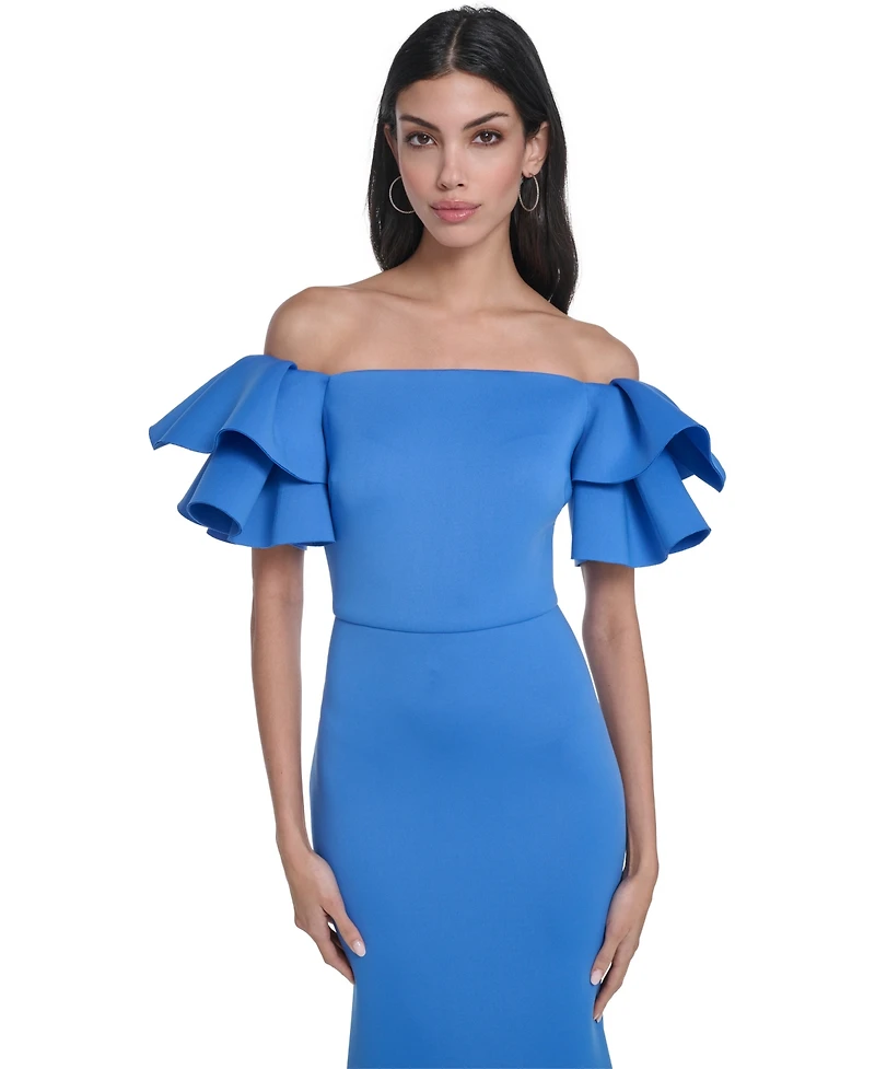 Eliza J Women's Off-The-Shoulder Mermaid Ball Gown