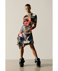 Desigual Women's Printed Dress With Lips