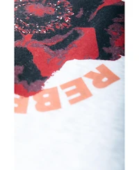 Colourful Rebel Women's Cr Round Flower Dropped Shoulder Sweat