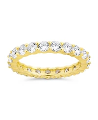 Sterling Forever Gracie Cz Eternity Ring