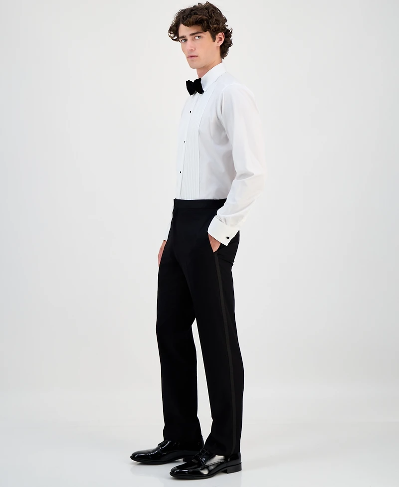 Alfani Men's Slim-Fit Stretch Black Tuxedo Pants, Created for Macy's