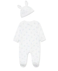 Little Me Baby Boys' My 1st Easter Bunny Printed Footie and Hat