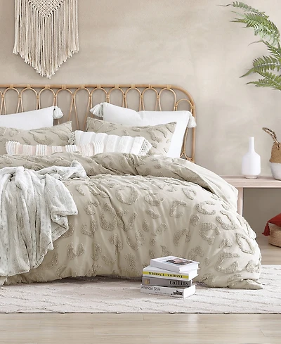 Peri Home Chenille Leopard 3 Pc. Duvet Cover Set, King