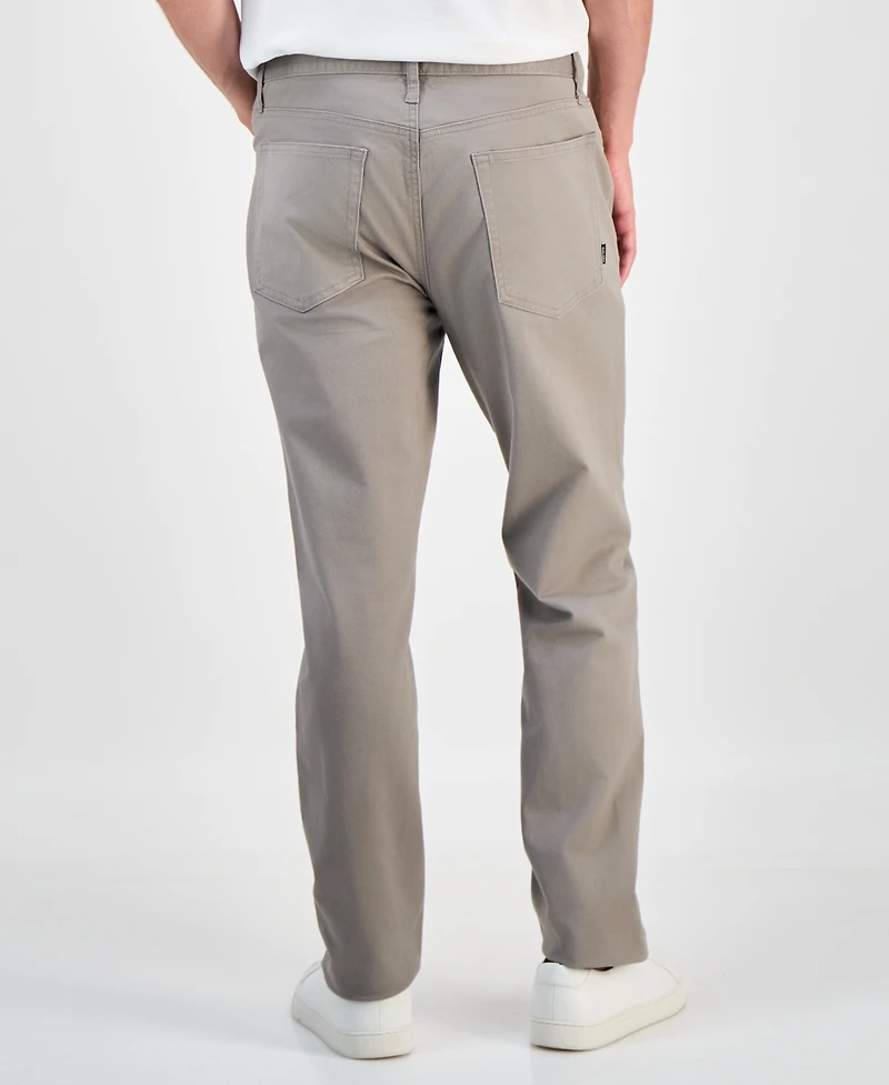 Alfani Men's Five-Pocket Straight-Fit Twill Pants, Created for Macy's