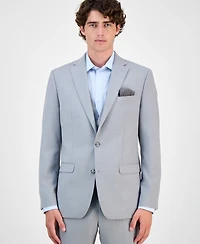 Bar Iii Men's Slim-Fit Wool Sharkskin Suit Jacket, Created for Macy's