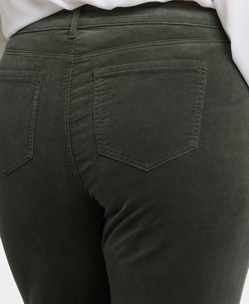 Nydj Plus Marilyn Straight Corduroy Pants