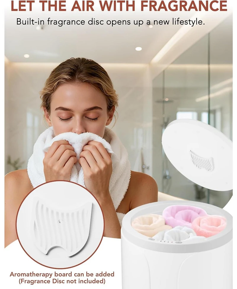 Cowsar 20L Heated Towel Bucket with Fragrance Tray